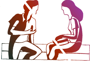 couple having a conversation